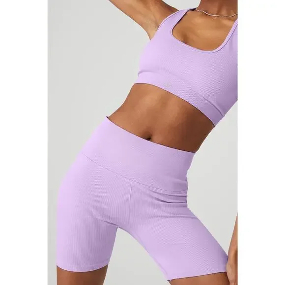 alo 5” Seamless Ribbed Favorite shorts 5